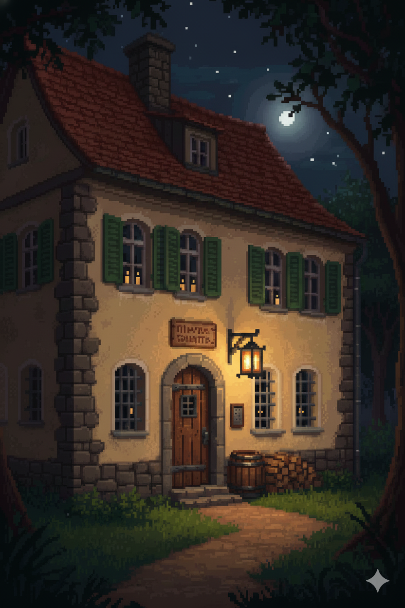 Taverna misteriosa à noite